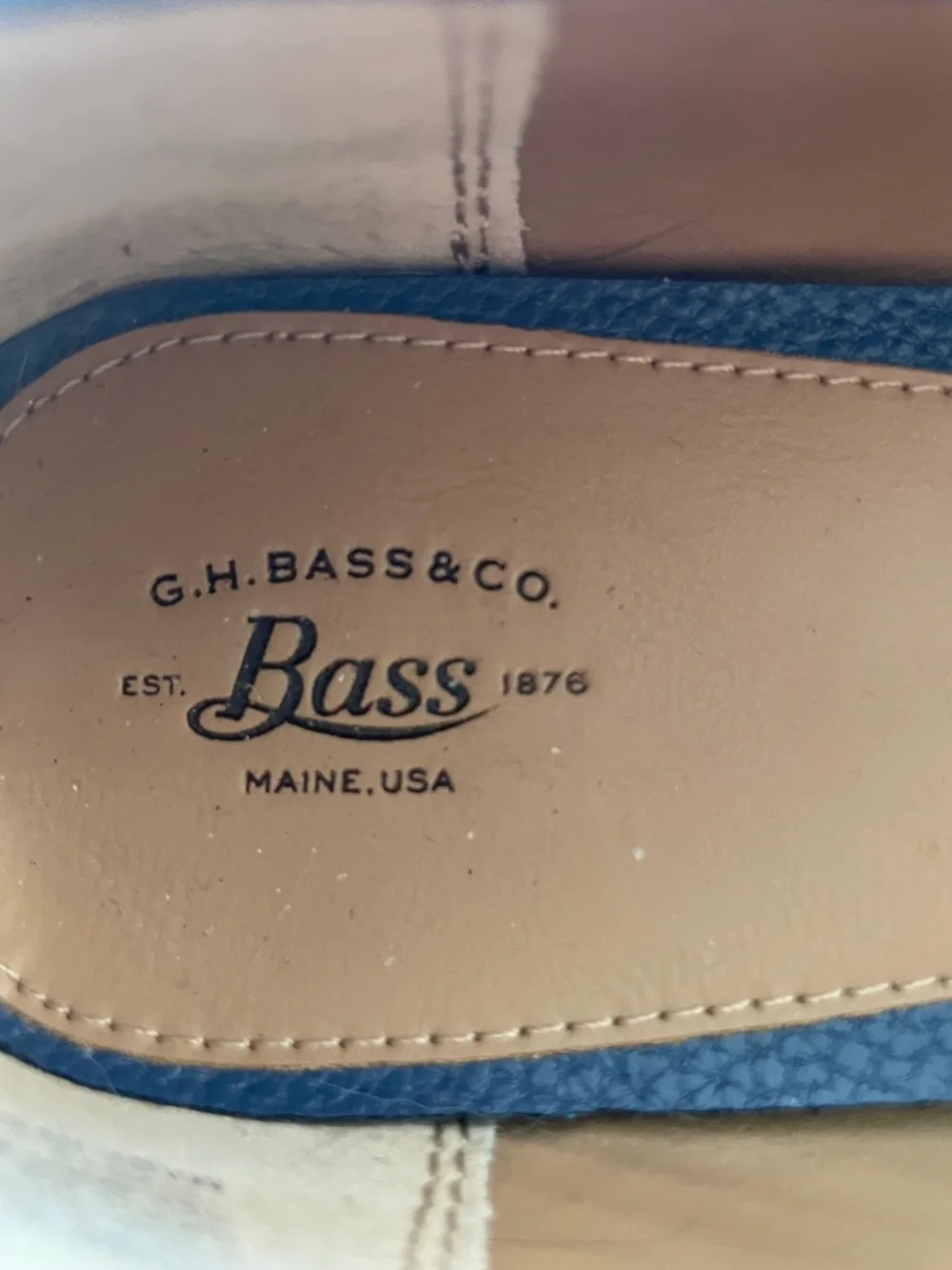 Bass Betsy Blue Loafer Sz 8.5‎